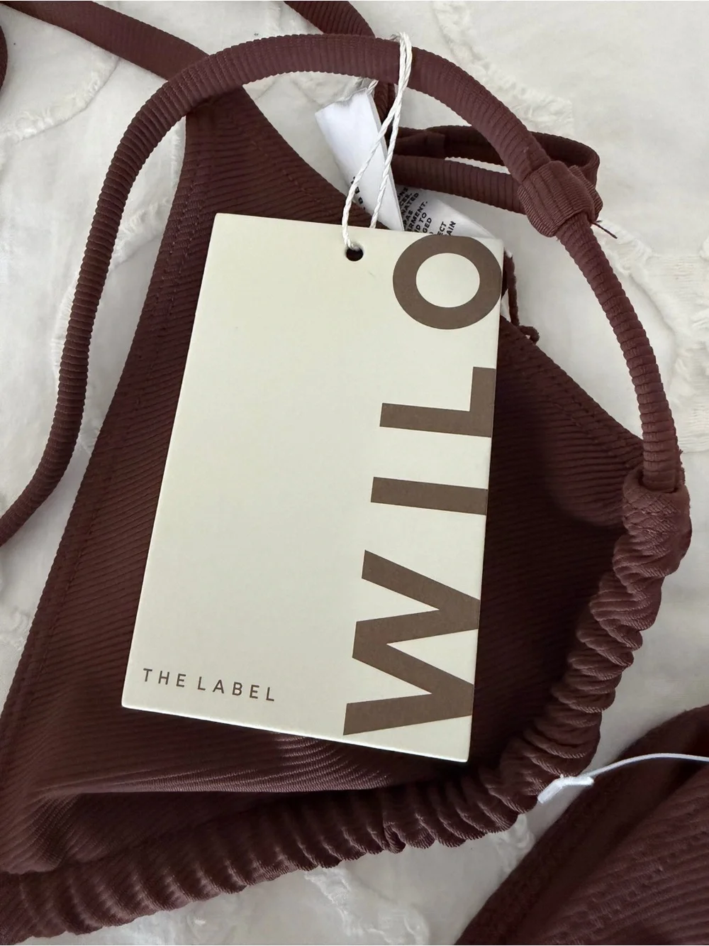 Wilo The Label Rib Triangle Bikini Chocolate - Picture 2 of 5
